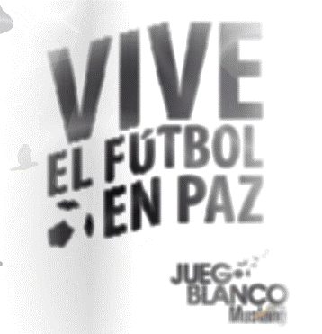 El fútbol se viste de blanco. Una mancha blanca traerá paz a los estadios.