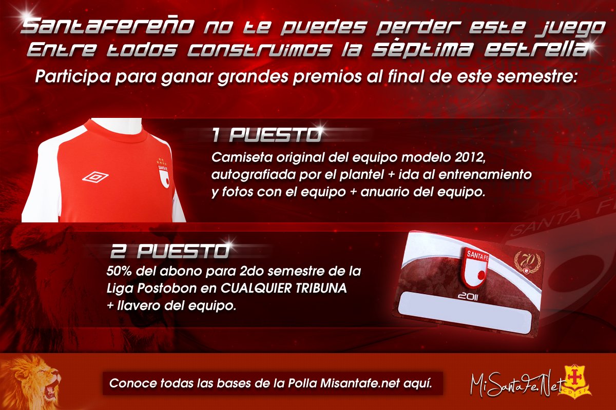Juega y gana en la Polla de MiSantaFe.Net